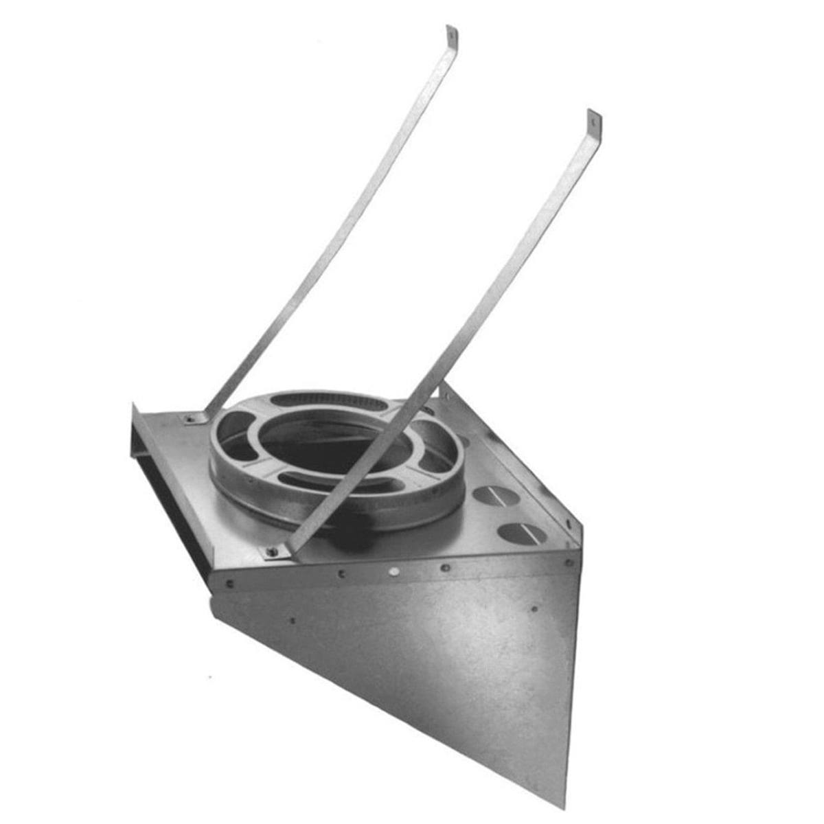 COP69825 8 in. Dura-Plus Tee Support - Stainless Steel