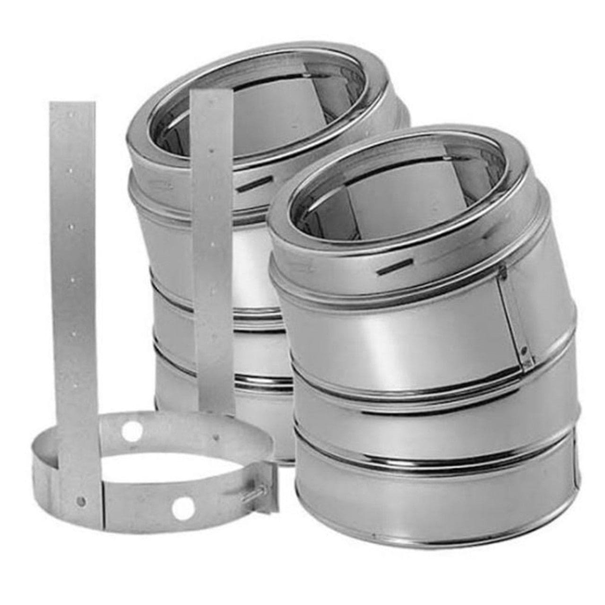COP70523 5 in. Duratech 15 Deg Elbow Kit, Stainless