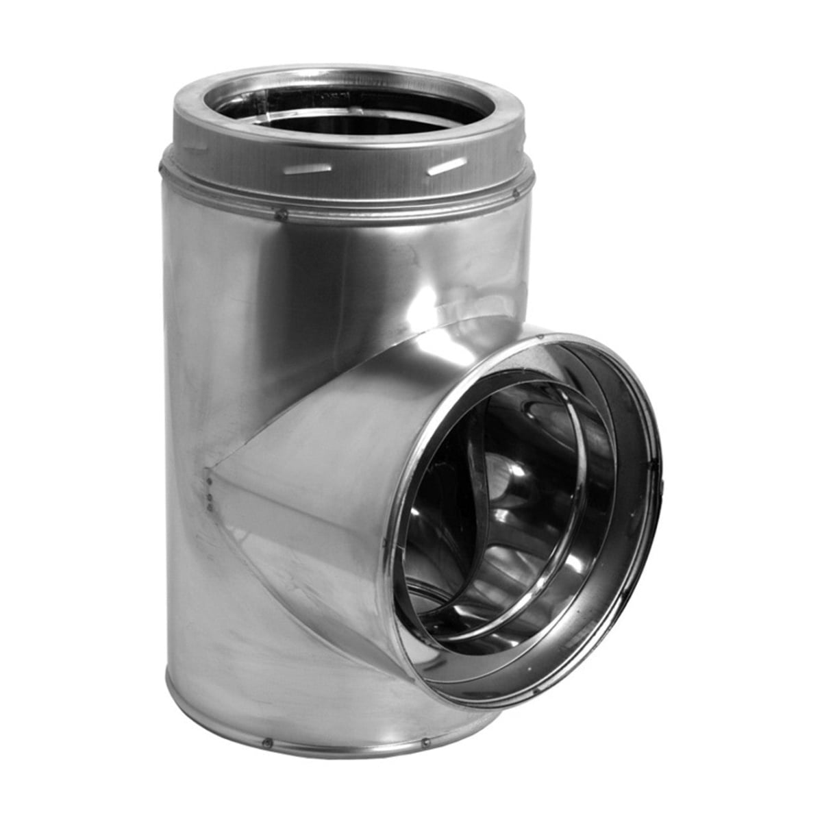COP70530 5 in. Duratech Standard Tee with Cap, Stainless