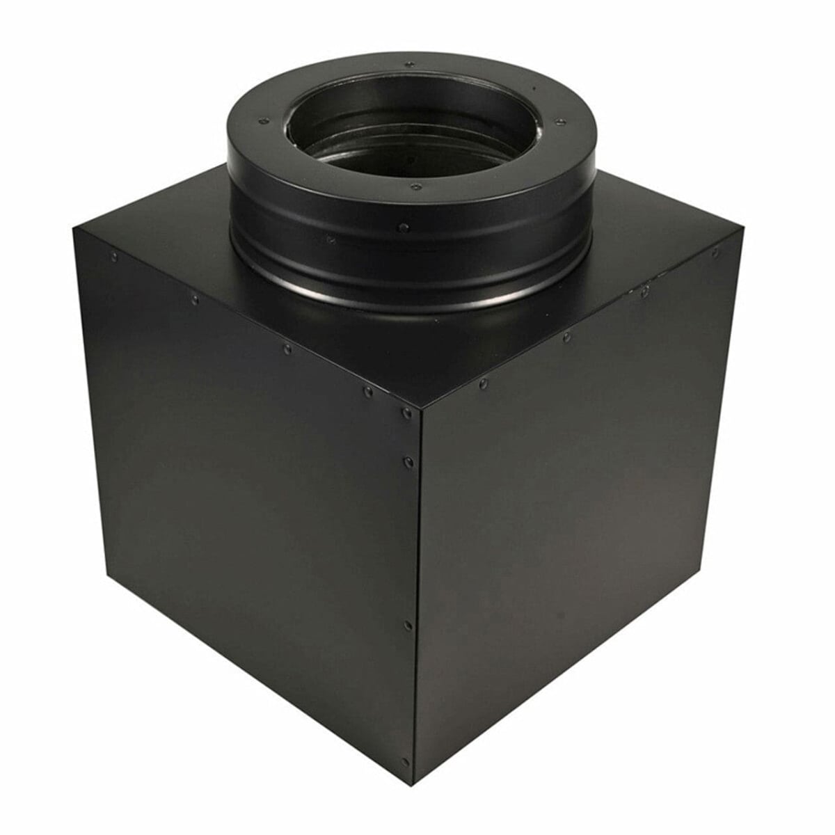 COP70653 6 in. Duratech Square Ceiling Support, Black - 11 in. Tall
