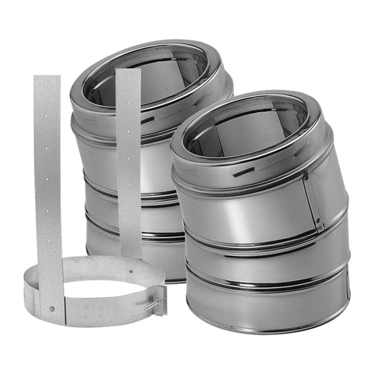 COP70723 7 in. Duratech 15 Deg Elbow Kit, Stainless