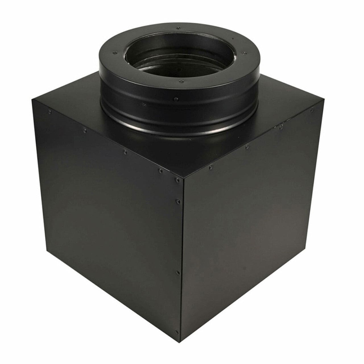 COP70853 8 in. Duratech Square Ceiling Support, Black - 11 in. Tall