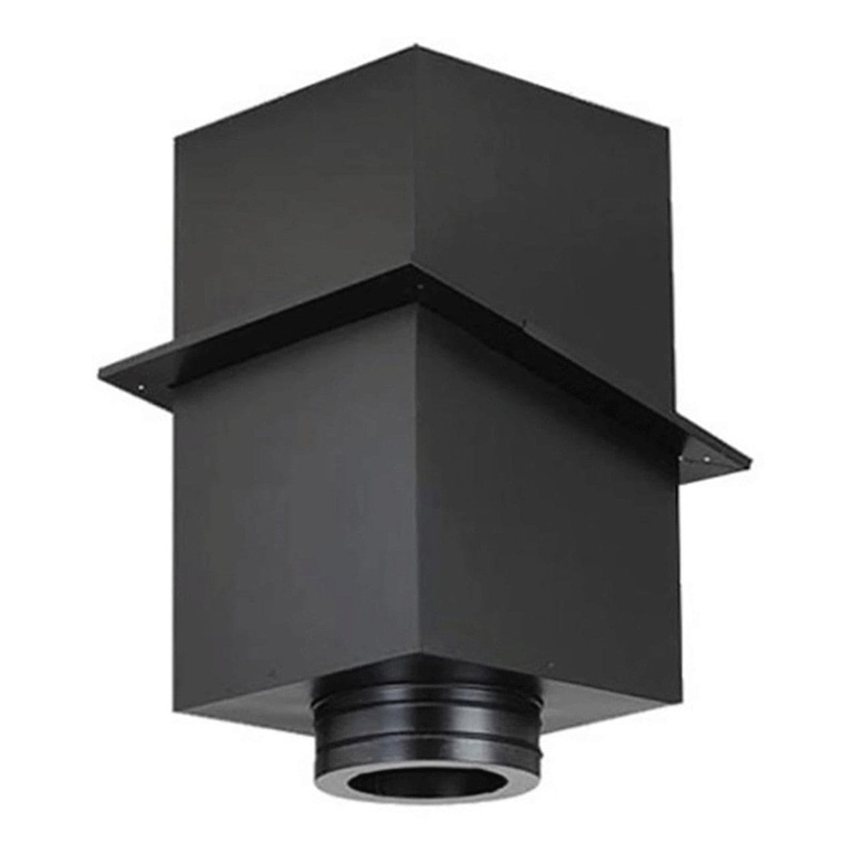 COP70855 8 in. Duratech Square Ceiling Support, Black - 24 in. Tall
