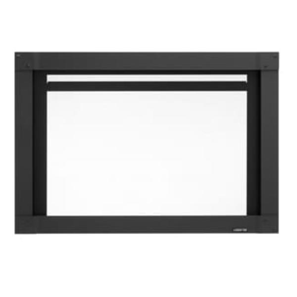 03613774 25 in. Majestic Fireplace MFV-TRI25-BK Mission Full View Screen Front, Black