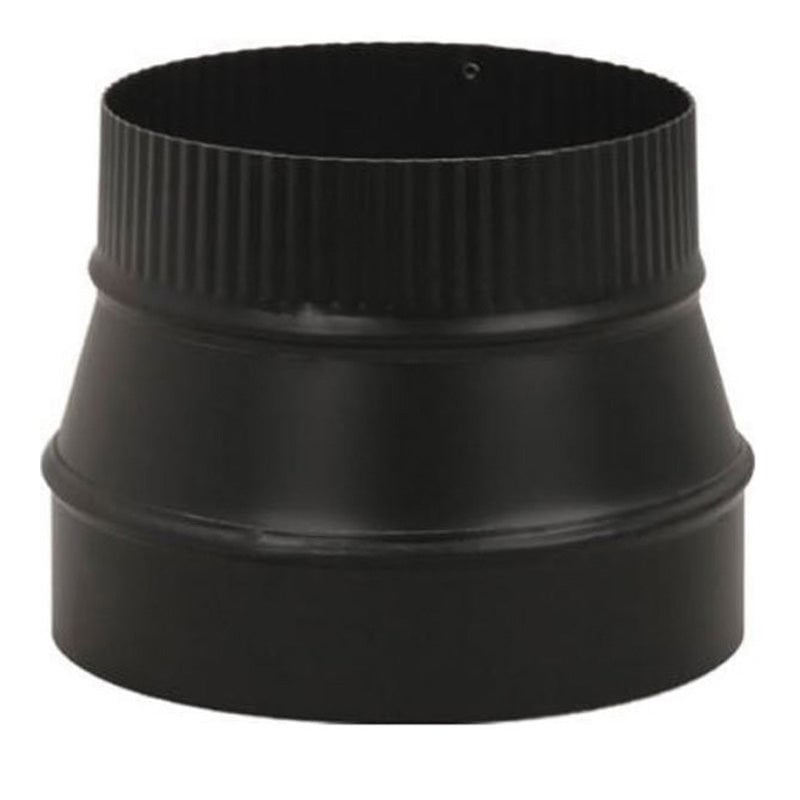 COP73485 BM0080 - Snap-Lock Black Stovepipe Increaser, 7 to 8 in., Crimp on Small End