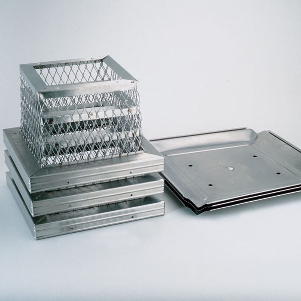 02492574 13 x 13 in. Homesaver Pro Stainless Steel Single-Flue Multi-Pack, 304-Alloy, 0.62 in. Mesh - Pack of 4
