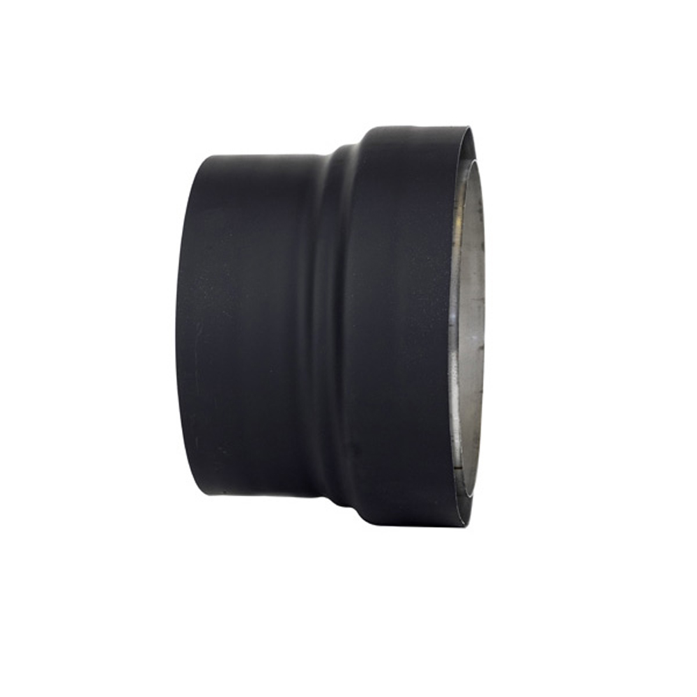 03602488 VSBD6 - 6 in. Ventis Single-Wall Black Stove Pipe to 6 in. Double-Wall Adapter
