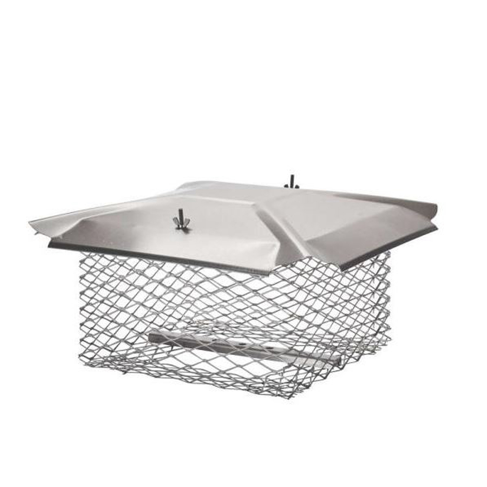 HY-C 03558837 U1313S34 - 13 x 13 in. Universal Cap, Stainless Steel, 0.75 in. Mesh