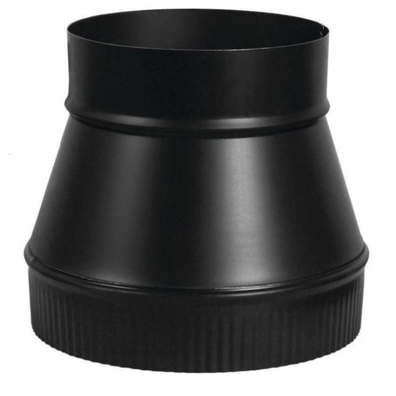 COP73445 BM0059 - Snap-Lock Black Stovepipe Reducer, 6 to 5 in., Crimp on Large End