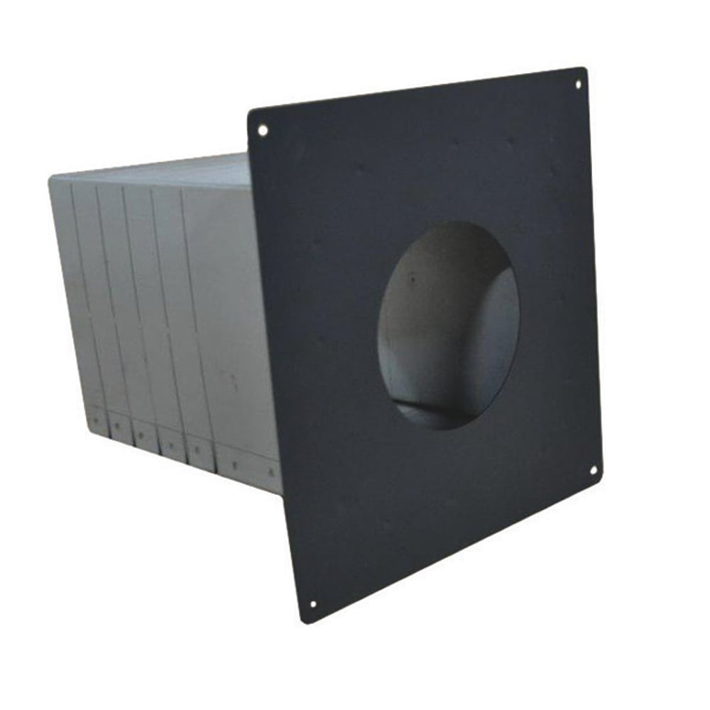 03602396 VP-WPTA033 - 3 in. Ventis Pellet Vent Pipe, Wall Pass-Thru Thimble with 3 in. Fresh Air Intake, Galvalume Painted Black