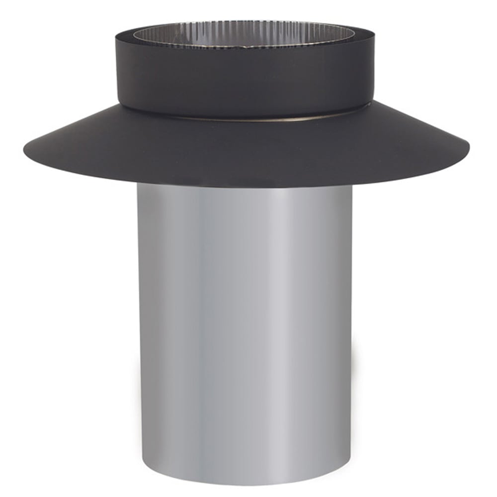 03602475 VDB06MA - 6 in. Ventis Double-Wall Black Stove Pipe, Masonry Adapter