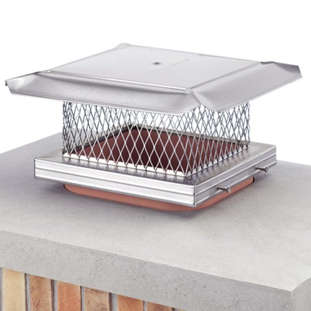 COP14603 9X13 - 8 x 13 in. Homesaver Pro Stainless Steel Single-Flue Chimney Cap, 0.75 in. Mesh, 304-Alloy