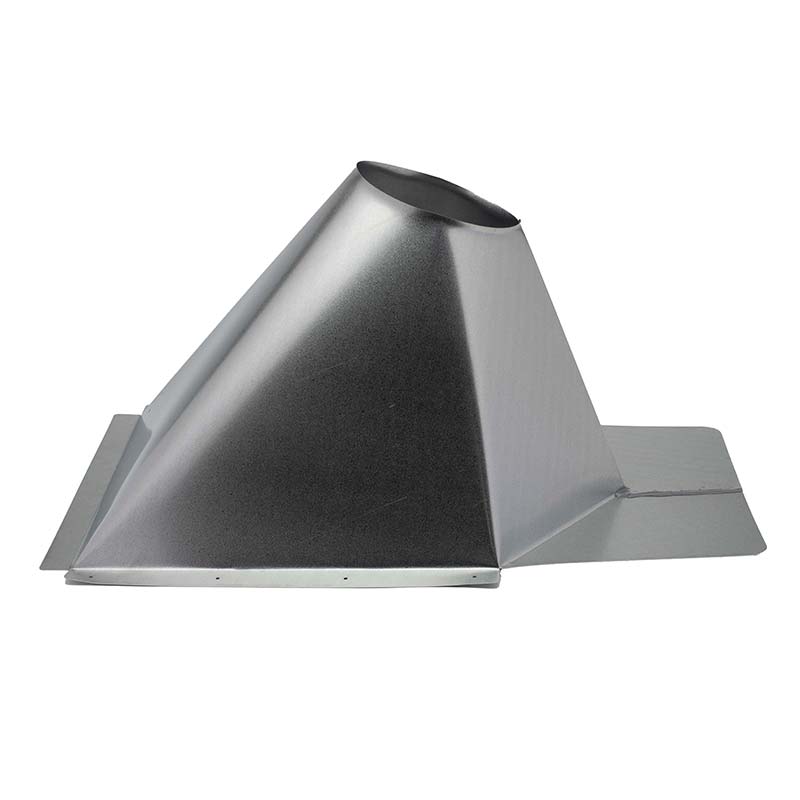 03602171 VDV-FNVMR0406 - 4 in. Ventis Direct Vent Pipe, Galvanized & Aluminum, Non-Vented Metal Flashing 0-12 to 6-12 Pitch
