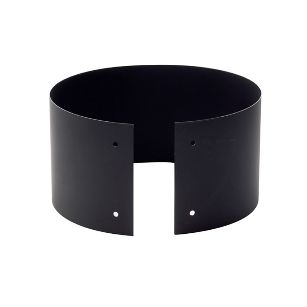 03602492 VDB06FB - 6 in. Ventis Double-Wall Black Stove Pipe 430 Inner, Finishing Band