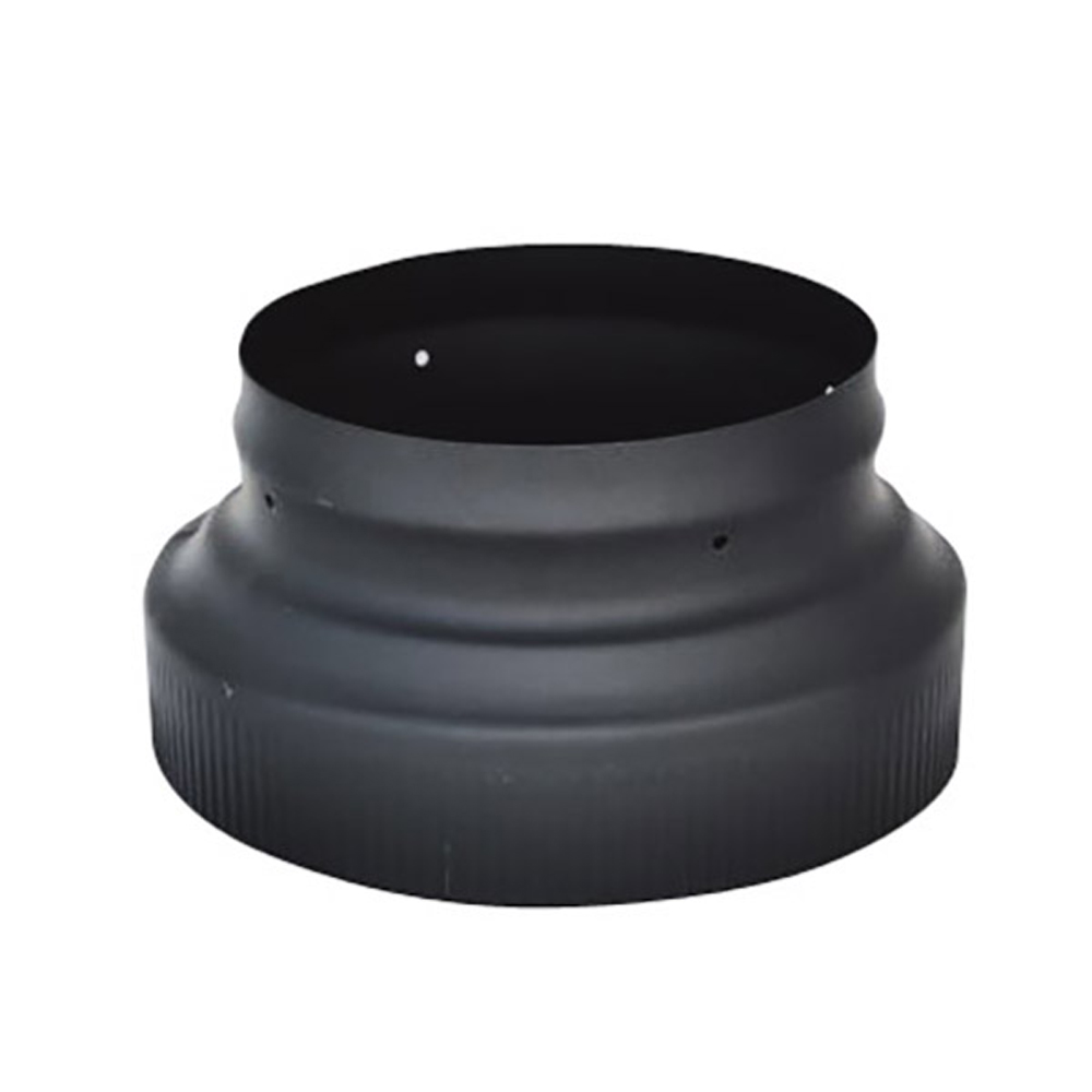 03602571 VSB68 - 6-8 in. Ventis Single-Wall Black Stove Pipe, 22 Gauge Cold Rolled Steel, Increaser