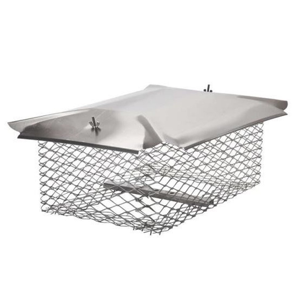HY-C 03558841 U1320S34 - 13 x 20 in. Universal Cap, Stainless Steel, 0.75 in. Mesh
