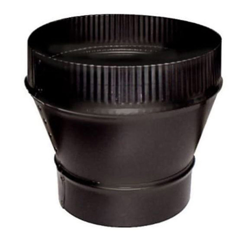 COP73455 BM0061 - Snap-Lock Black Stovepipe Reducer, 7 to 6 in., Crimp on Large End