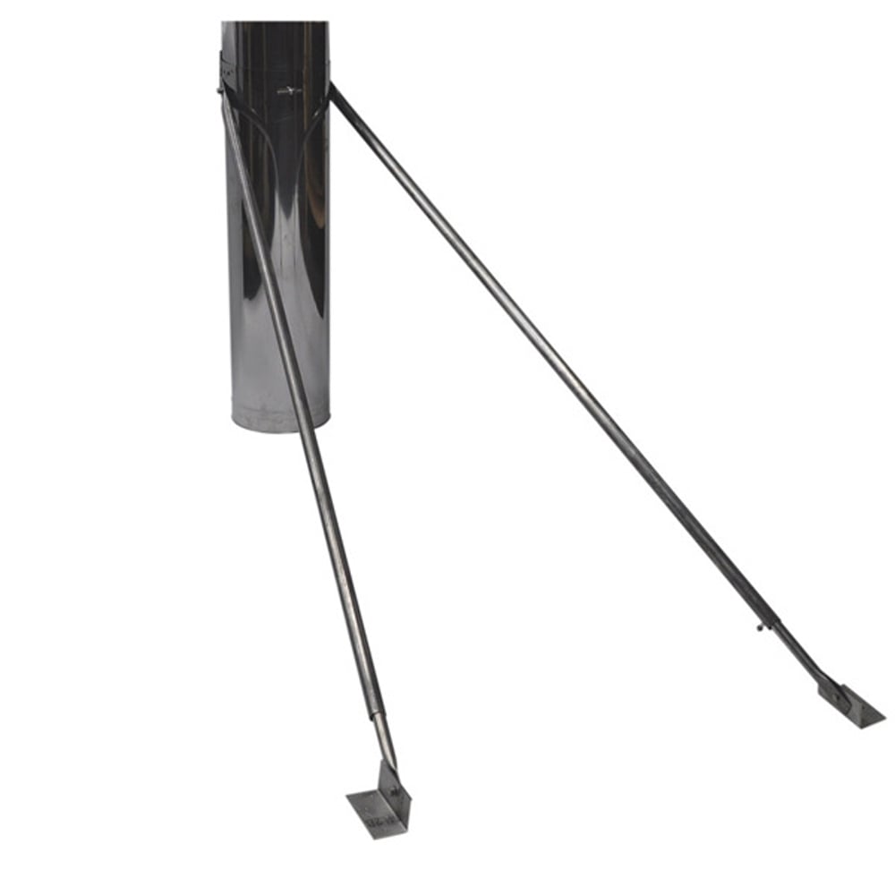 03601890 VA-RB58 - 5-8 in. Ventis Class-A All Fuel Chimney, Galvanized, Telescoping Roof Braces, Adjusts 67-114 in.