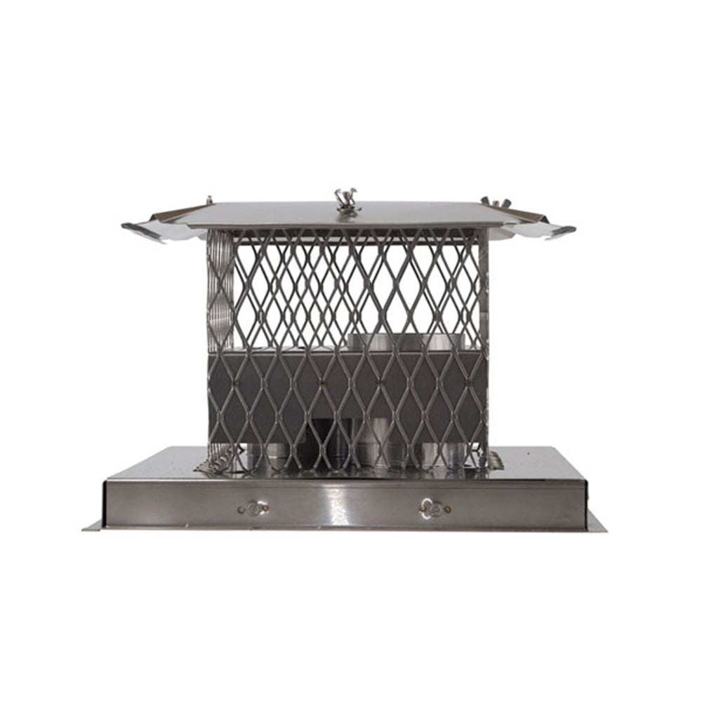 03602219 VDV-CC43-1313 - Ventis Direct Vent Stainless Steel Terracotta Mount Co-Linear 13 x 13 in. with 4 in. Exhaust & 3 in. Air Intake