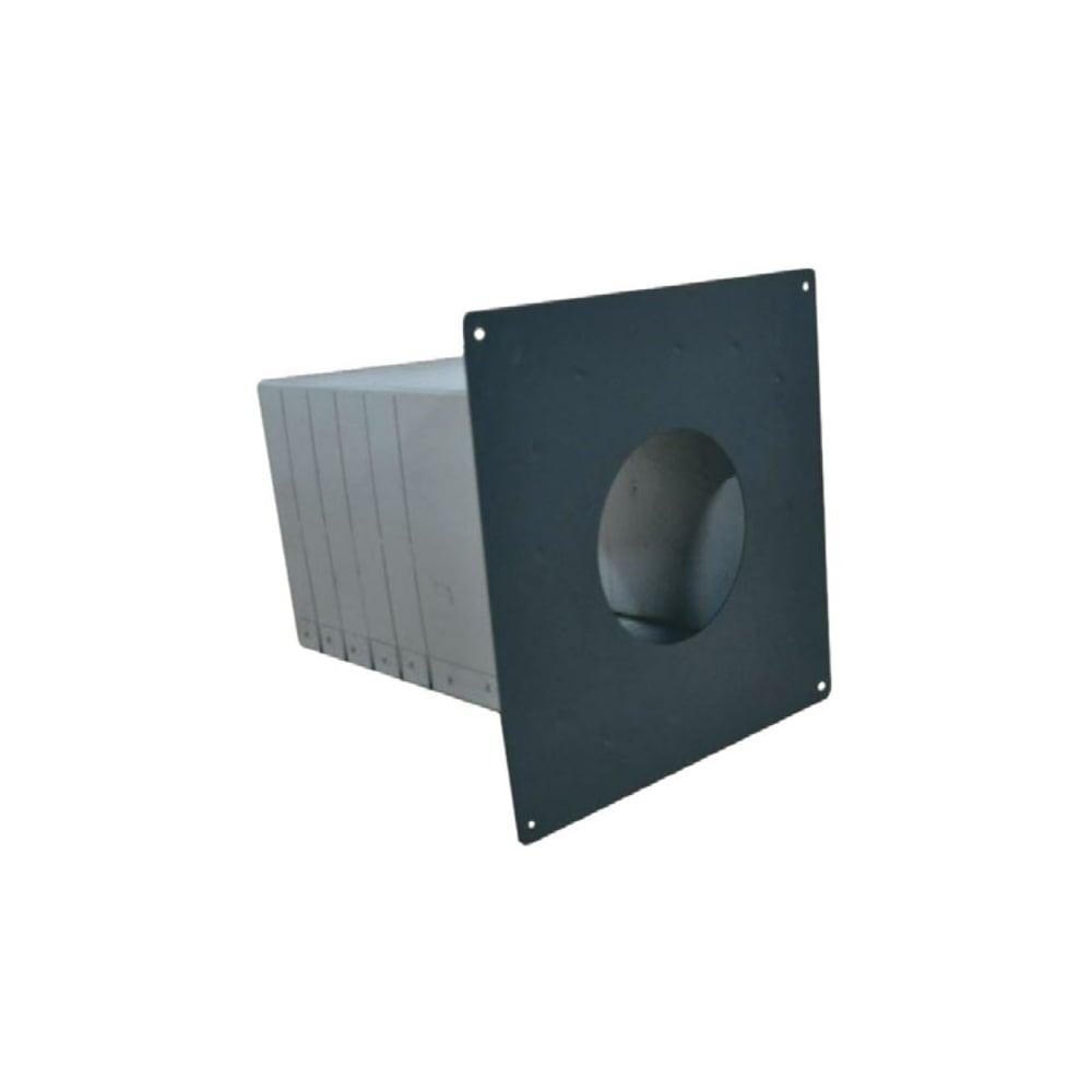 03602397 VP-WPTA042 - 4 in. Ventis Pellet Vent Pipe, Wall Pass-Thru Thimble with 2 in. Fresh Air Intake, Galvalume Painted Black