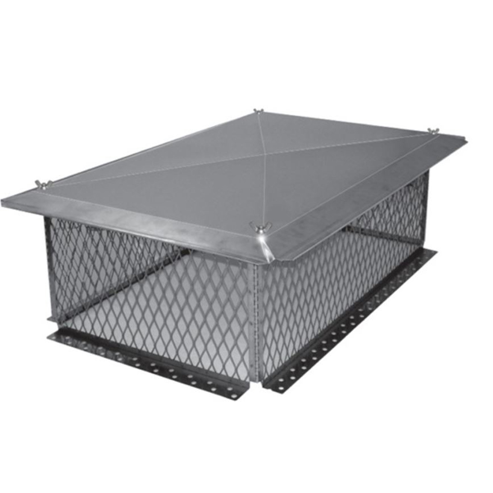 03602837 CMFKD2141-12GC - 21 x 41 in. Homesaver Stainless Multi-Flue Knock Down Cap, 12 in. High