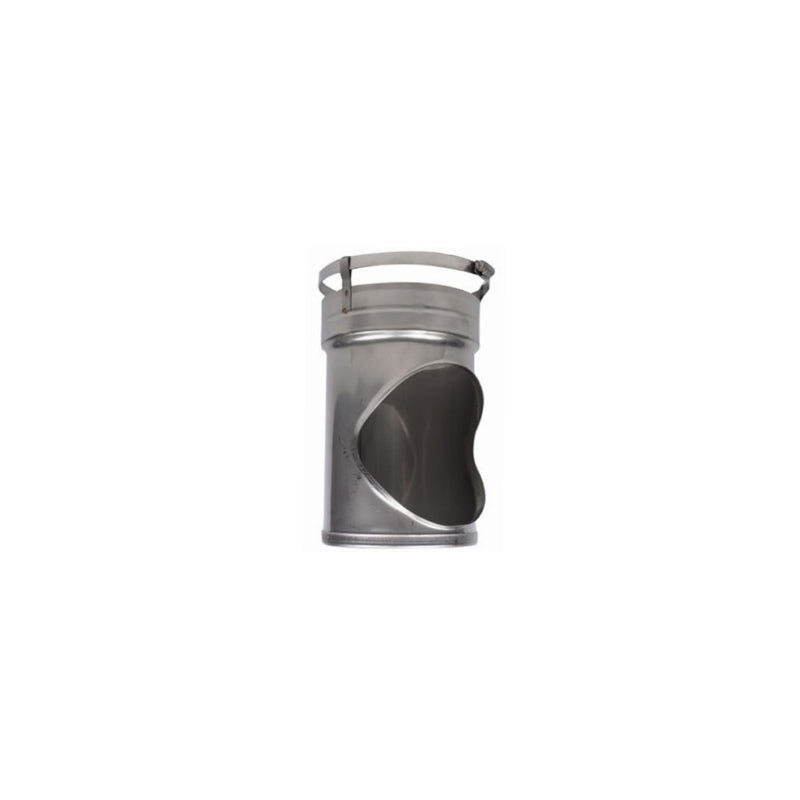 03606774 TSB5.5 - 5.5 in. Stainless Steel Short Body Flex Tee with Attached Cap