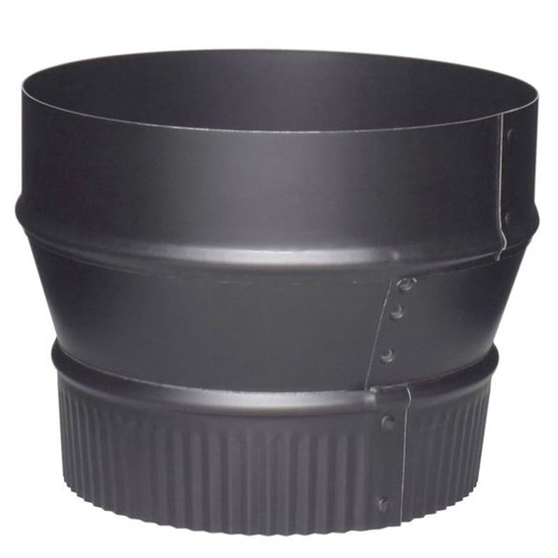 COP73475 BM0077 - Snap-Lock Black Stovepipe Increaser, 6 to 7 in., Crimp on Small End