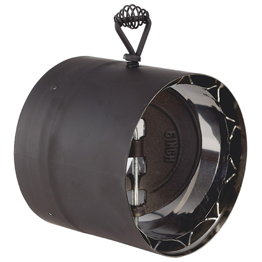 03602491 VDB06DS - 6 in. Ventis Double-Wall Black Stove Pipe 430 Inner, Damper Section