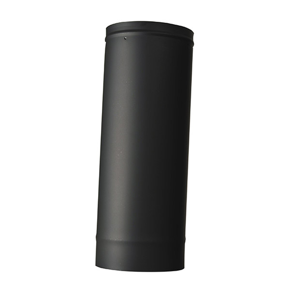 03602556 VSB08ST - 8 in. Ventis Single-Wall Black Stove Pipe, 22 Gauge Cold Rolled Steel, Small Telescoping Section