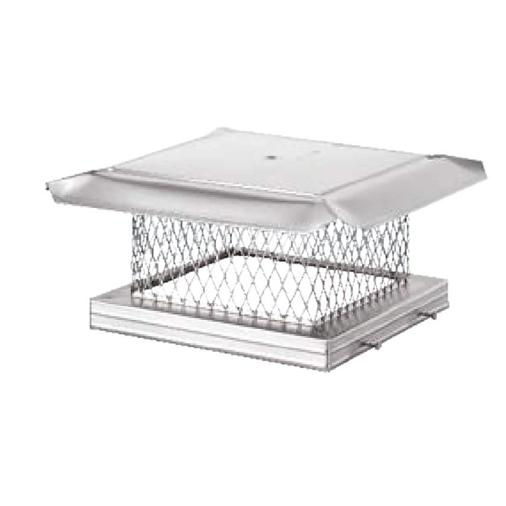 COP14805 8 x 17 in. Homesaver Pro Galvanized Single-Flue Chimney Cap, 0.75 in. Mesh