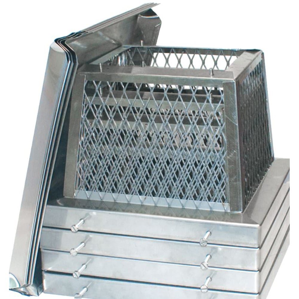 03602635 13 x 13 in. Homesaver Pro Galvanized Single-Flue Multi-Pack - Pack of 4