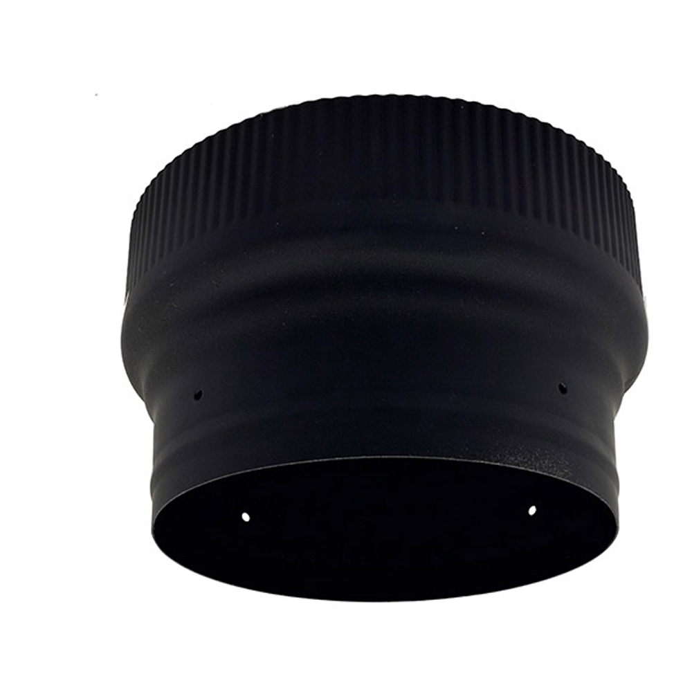 03602572 VSB76 - 7-6 in. Ventis Single-Wall Black Stove Pipe, 22 Gauge Cold Rolled Steel, Reducer
