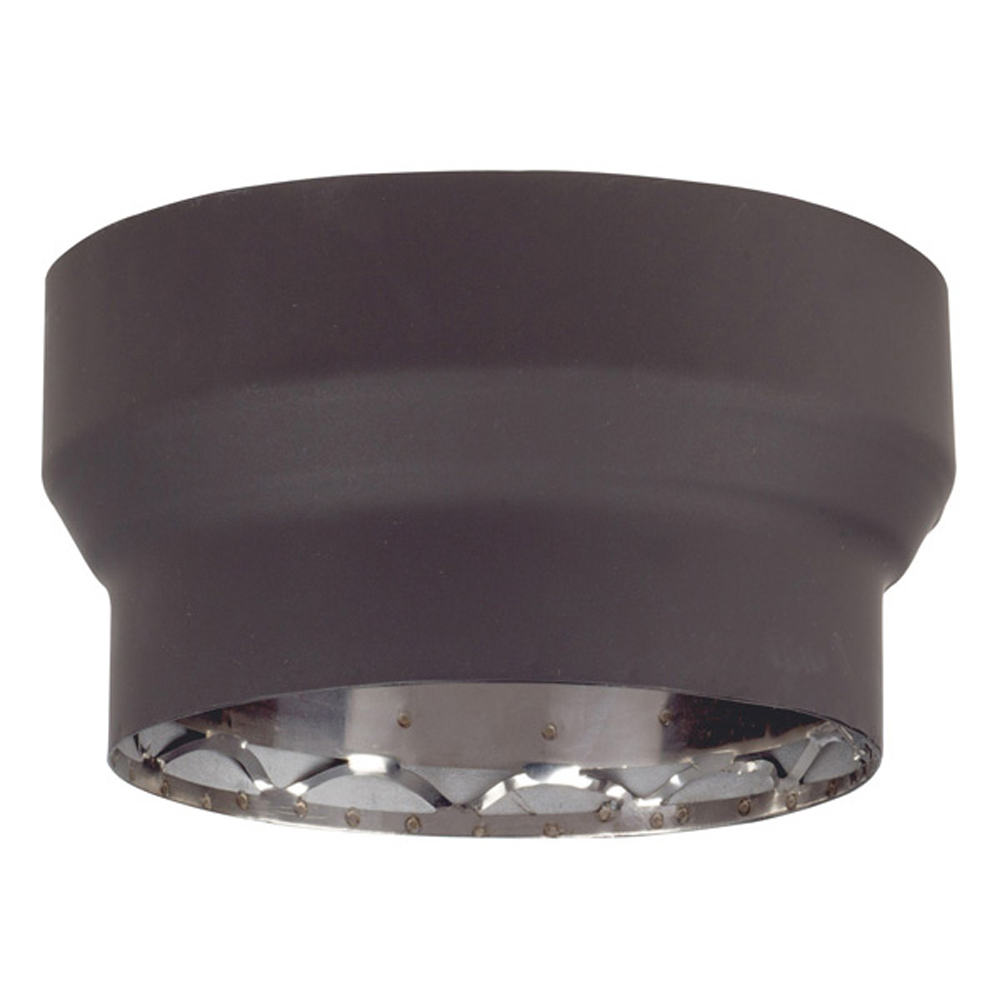 03602506 VDB76 - 7-6 in. Ventis Double-Wall Black Stove Pipe 430 Inner & Satin Coat Steel Outer, Reducer