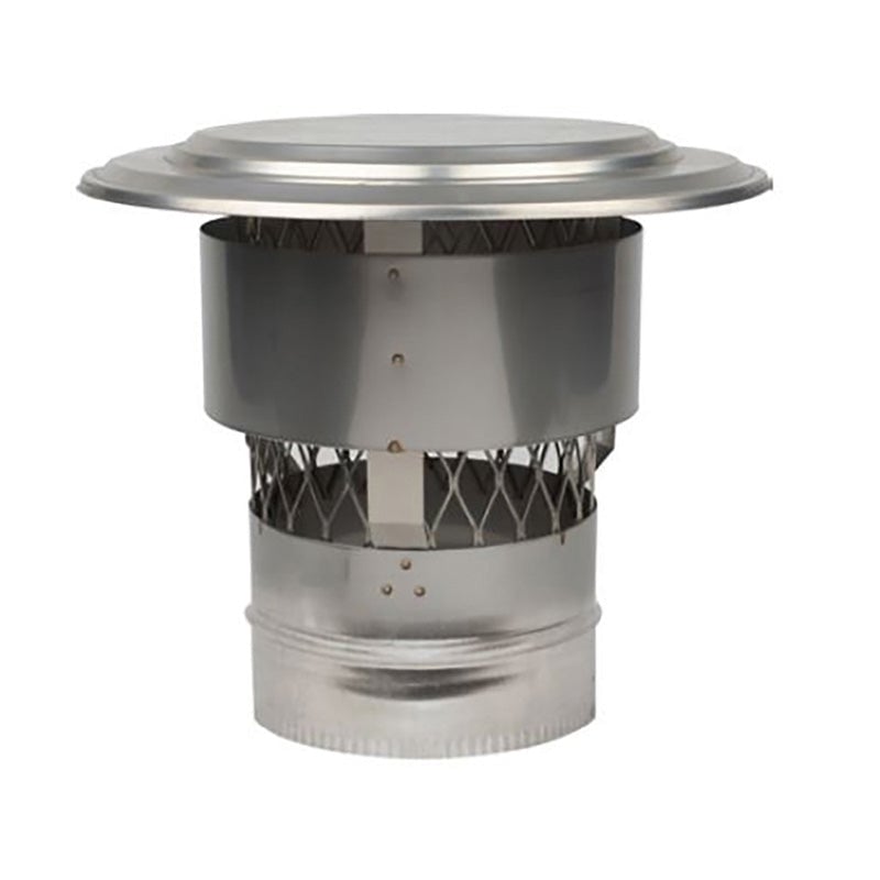 03607444 NUC - 6 in. Rigid Cap with Screen & Windguard - CSRGD6