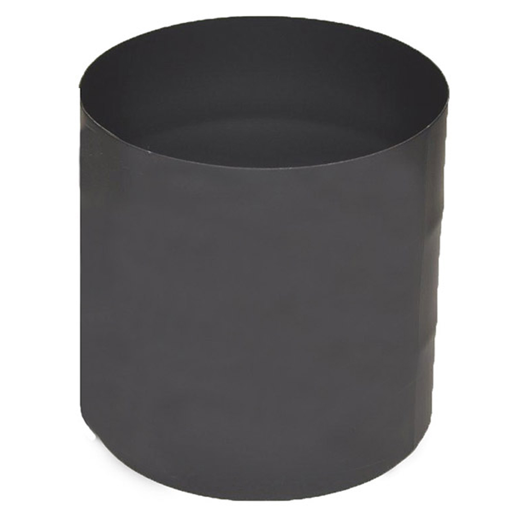 03602547 VSB06MM - 6 in. Ventis Single-Wall Black Stove Pipe, 22 Gauge Cold Rolled Steel, Male to Male Adapter