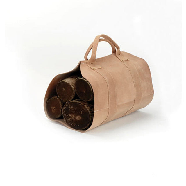 COP75000 Rugged Cowhide Leather Log Carrier