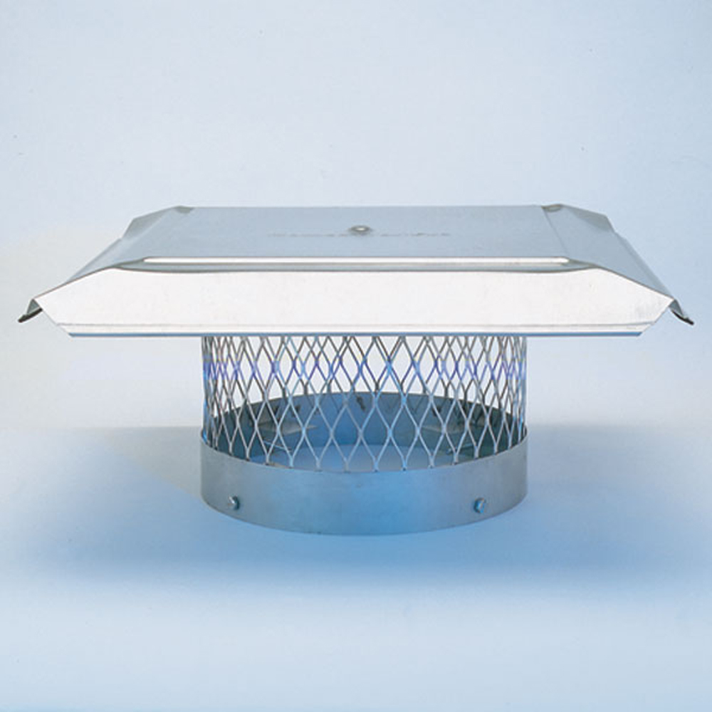 COP10355 12 in. Homesaver Pro Stainless Steel Round Chimney Cap, 0.75 in. Mesh - CCRT12