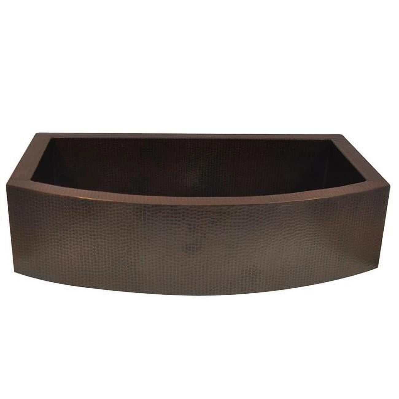 COPPER FARMHOUSE ROUND APRON KITCHEN SINK 30X20X9 G16 MATTE -  ProCooker, PR3361935