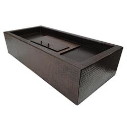 Picture of COPPER RECTANGULAR ECO FIRE PIT 24X11X5.5 G817 MATTE