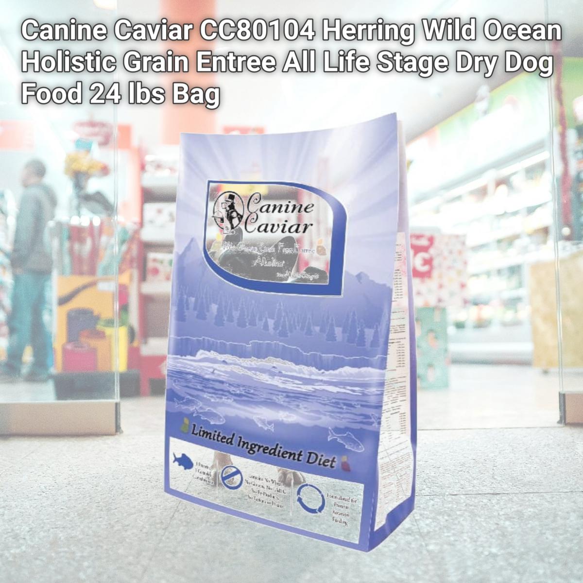 Picture of Canine Caviar CC80104 Herring Wild Ocean Holistic Grain Entree All Life Stage Dry Dog Food 24 lbs Bag