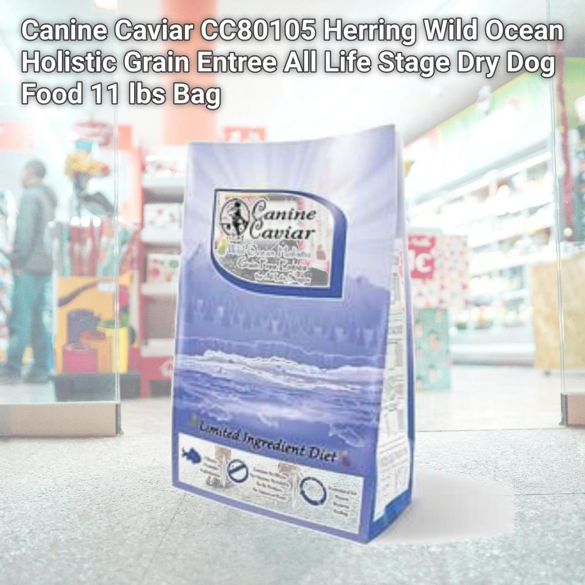Picture of Canine Caviar CC80105 Herring Wild Ocean Holistic Grain Entree All Life Stage Dry Dog Food 11 lbs Bag