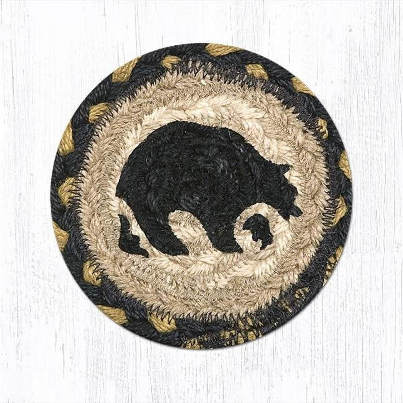 5 x 5 in. Bear Printed Round Coaster