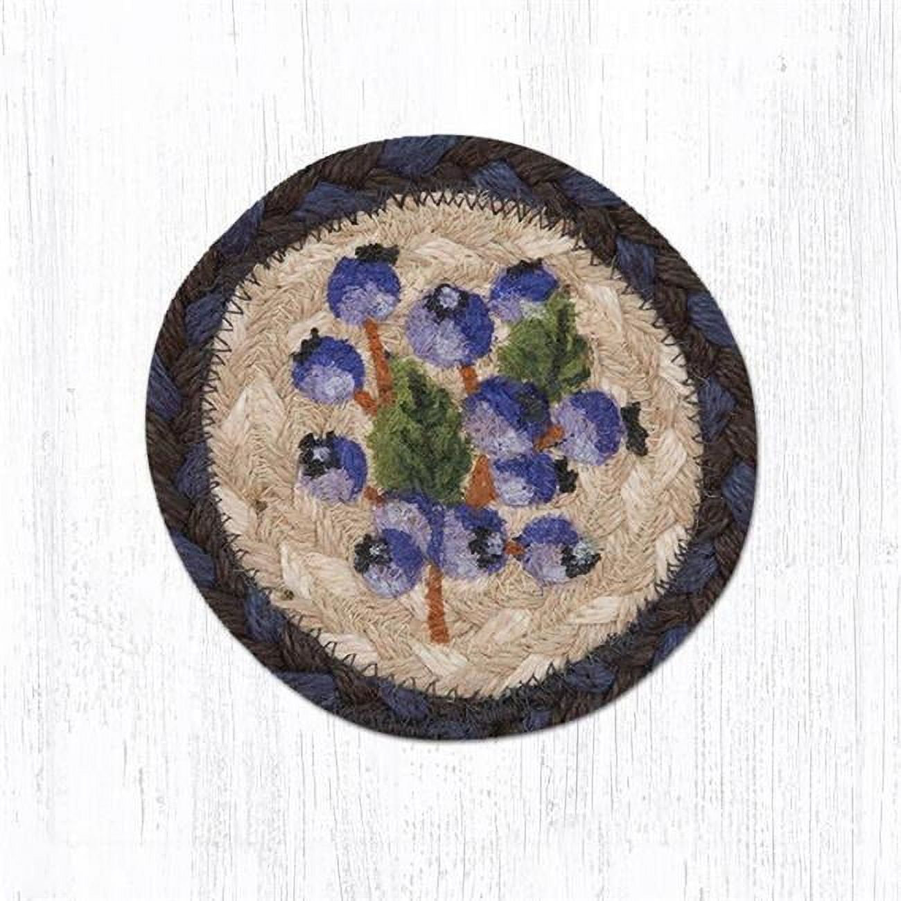 Capitol Importing 31-IC312B 5 x 5 in. Blueberry Printed Round Coaster