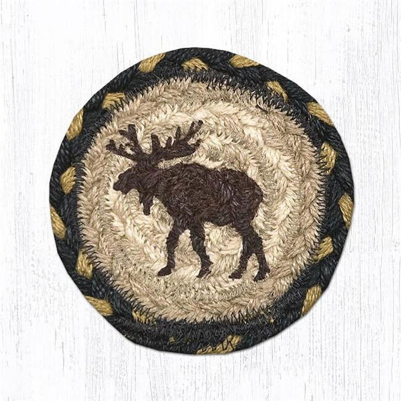 5 x 5 in. Moose Printed Round Coaster