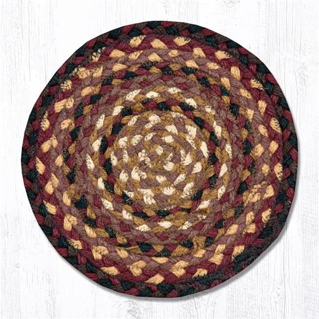 10 in. Miniature Round Swatch, Black Cherry, Chocolate & Cream