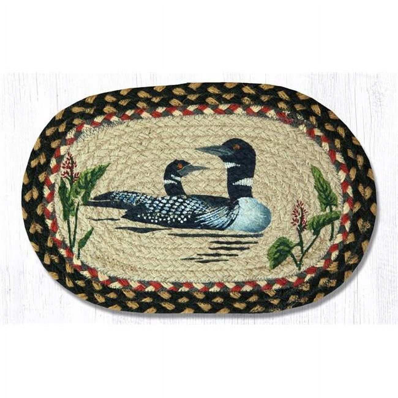 10 x 15 in. Loons Printed Oval Swatch