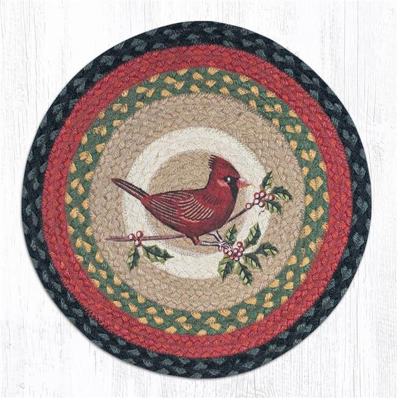 Capitol Importing 49-CH238C 15.5 x 15.5 in. Jute Round Cardinal Chair Pad -  Capitol Importing Company