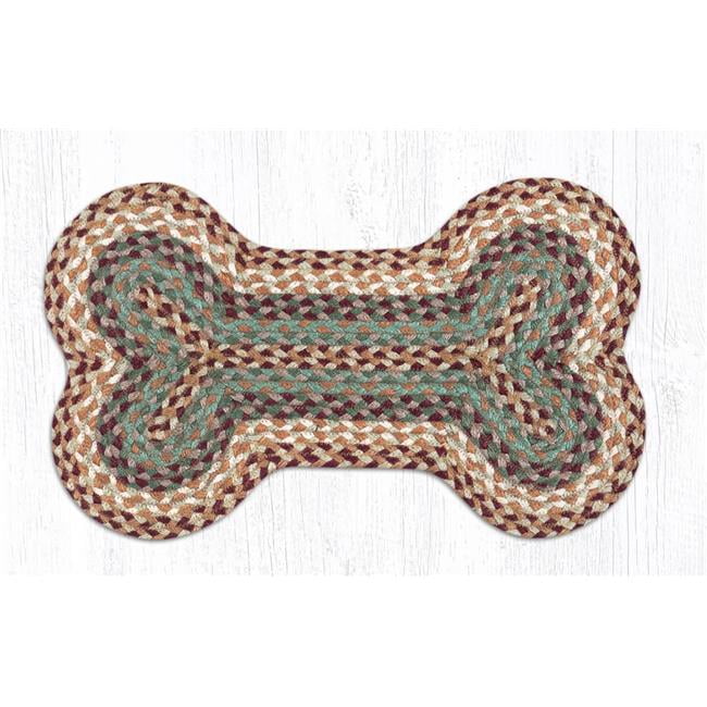 Capitol Importing 63-MD413DB 13 x 22 in. Jute Dog Bone Medium Dog Bone - Buttermilk & Cranberry