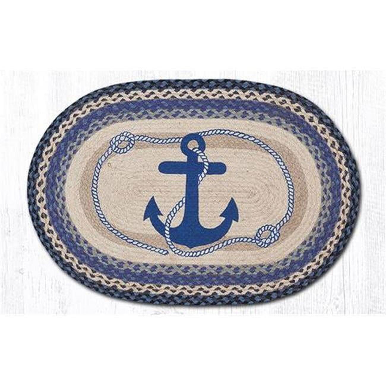 Jute Oval Anchor Patch 27 x 45 in.