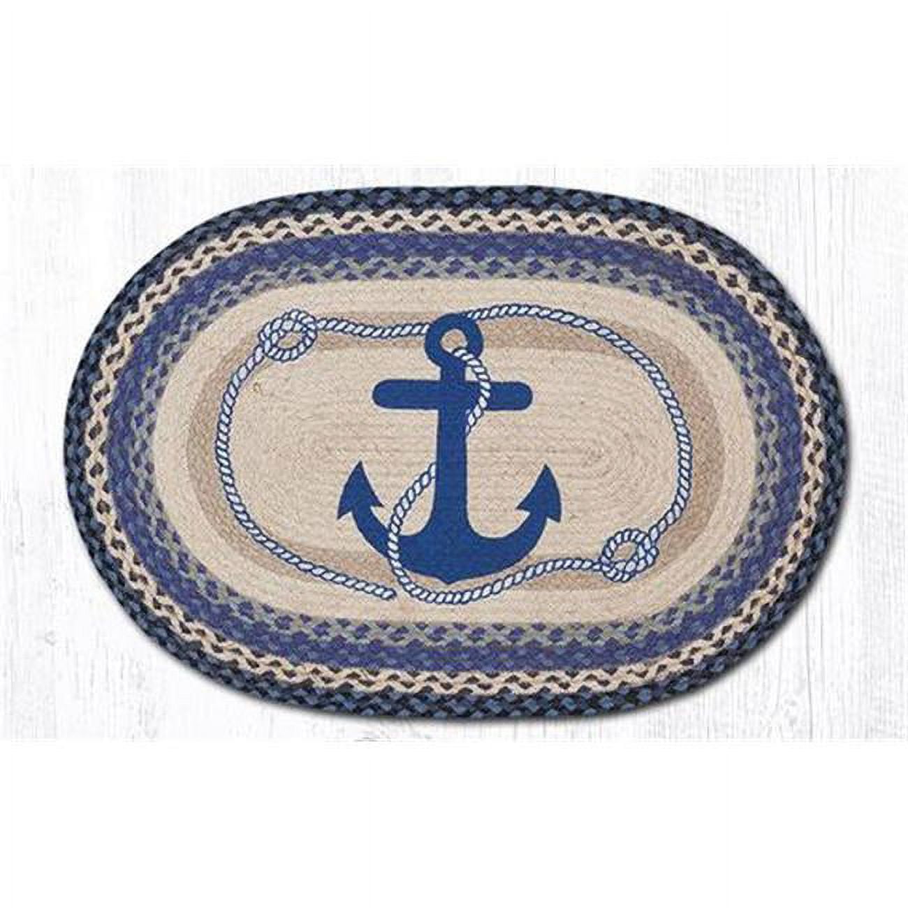 3 x 5 ft. Jute Oval Anchor Patch